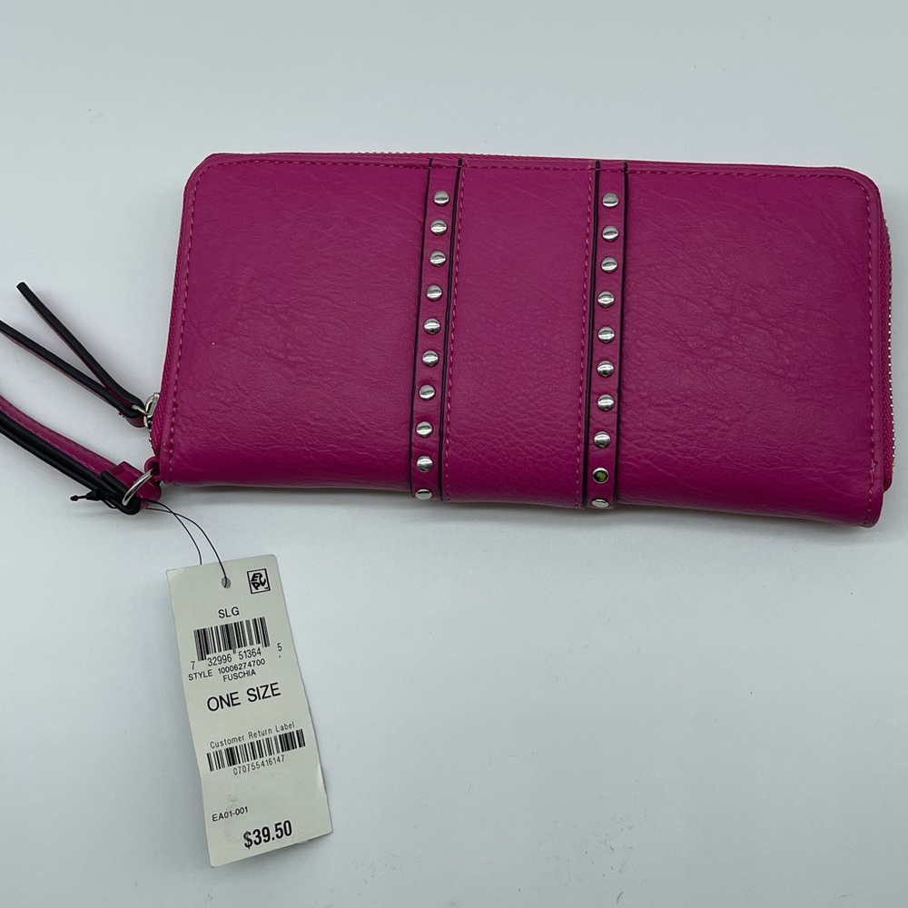 INC International Concepts
Hazell Zip Around Handbag Pink Faux LeatherWristlet - Picture 8 of 11